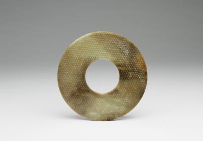 图片[2]-Jade bi disc with rush mat pattern, Southern Song dynasty, 1127-1279 C.E.-China Archive